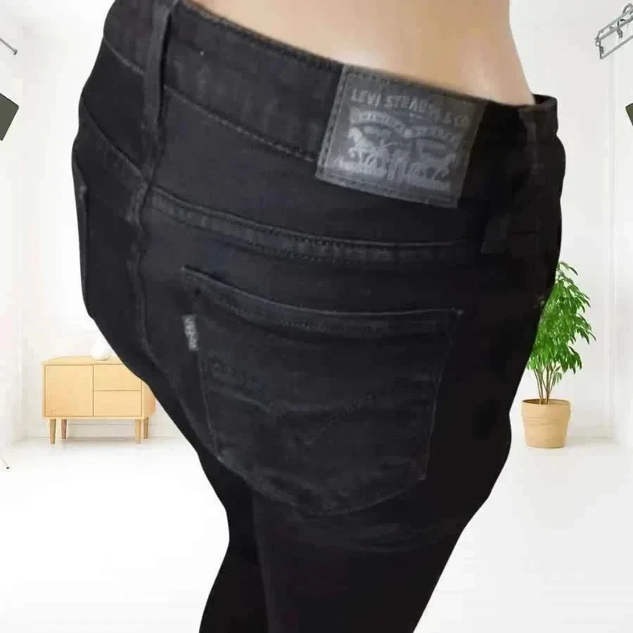 Levi's 711 skinny fit, high-rise stretch - deep black – photo 9